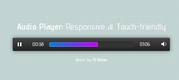 Audioplayer.js, lyhörd och responsiv jQuery-plugin för ljudspelare för webbplatser
