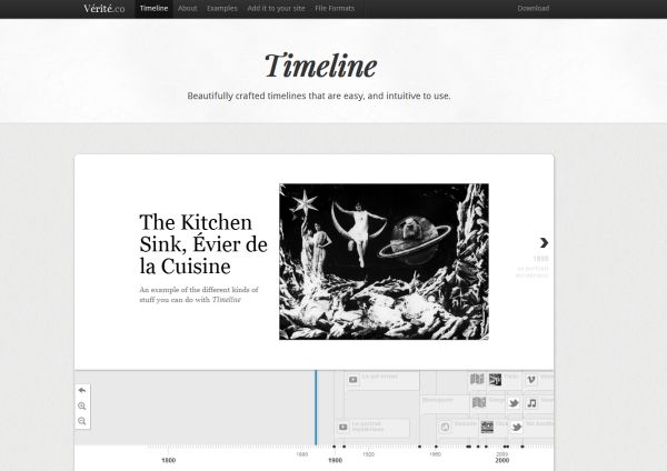 Verite Timeline - lägg till en interaktiv tidslinje på din webbplats