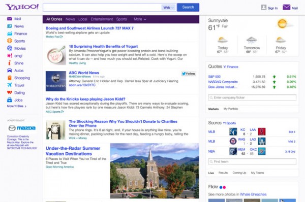 Yahoo samarbetar med Twitter för att få relevanta och personliga tweets till sin hemsida i USA