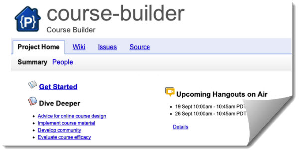 Google presents Course Builder, an open source platform to create online courses