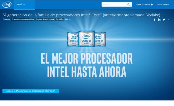 Imagen: sitio web de Intel