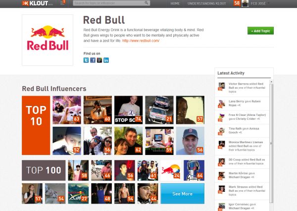 Klout launches brand pages
