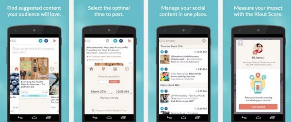 Klout, reputation index in social networks, launches android application