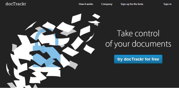 docTrackr - always keep control of your shared documents on the Internet