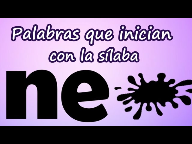 palabras con ne