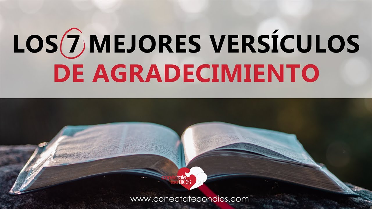 versiculos de agradecimiento a dios por las bendiciones recibidas